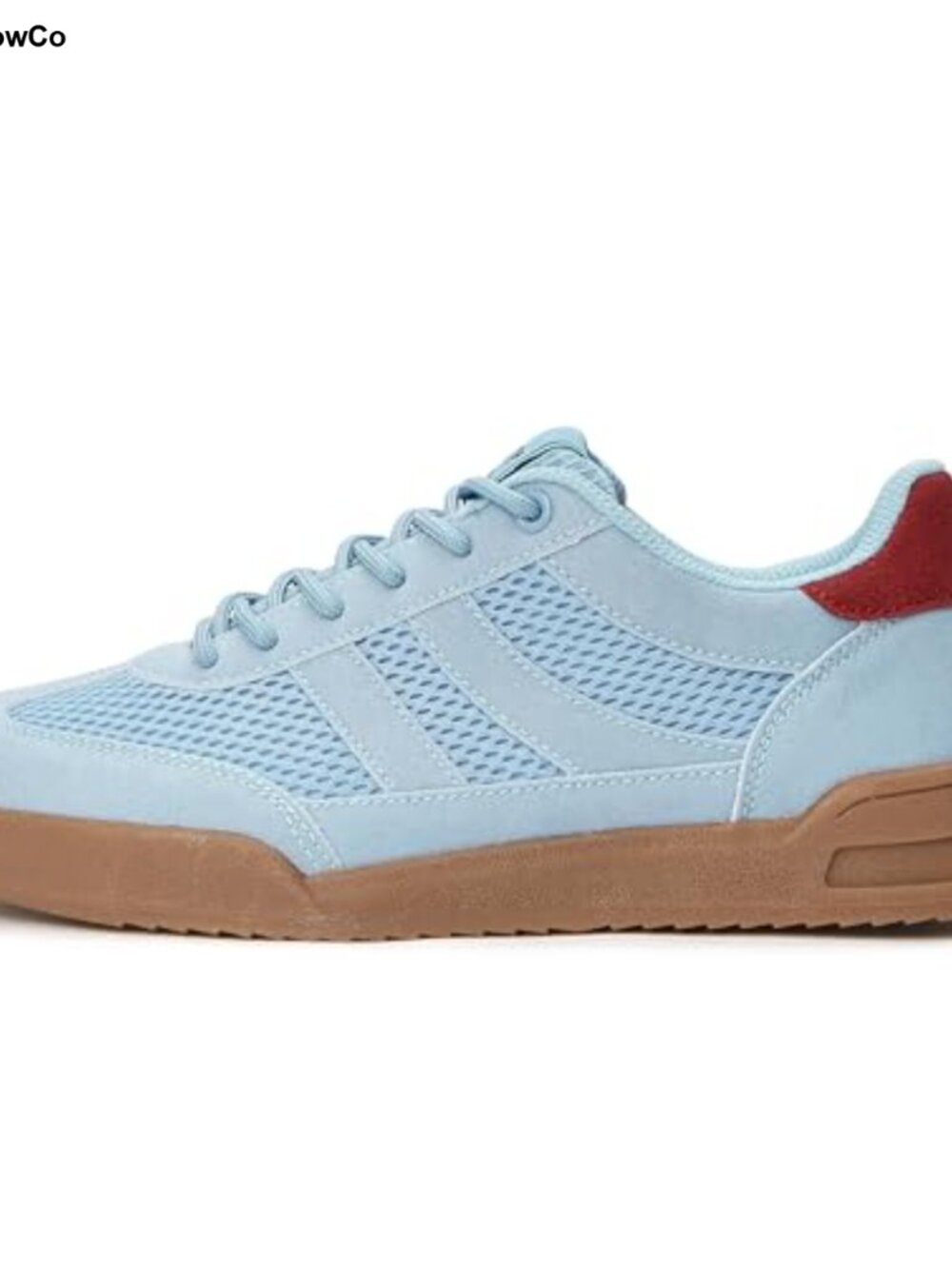 Retro Gum Sole Sneakers | Mesh & Suede Women's Tennis Athletic Shoes